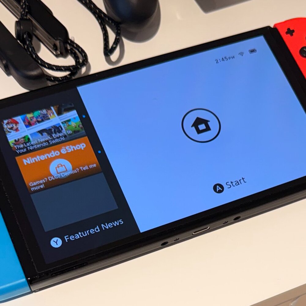 Nintendo Switch with Neon Blue and Neon Red Joy‑Cons TAKING OFFERS! :3 - Picture 2 of 8